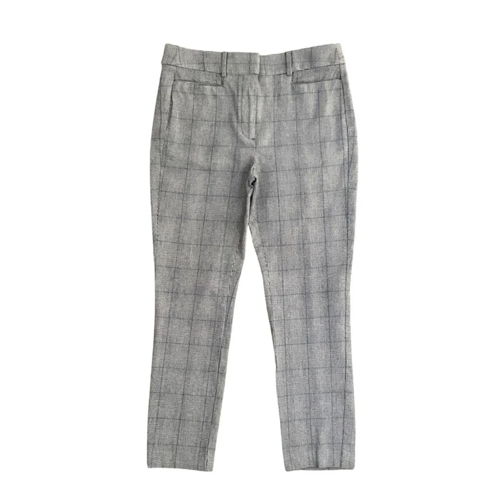 LOFT High Waist Skinny Plaid Pants Stretch Workwear Business Casual Womens‎ 6